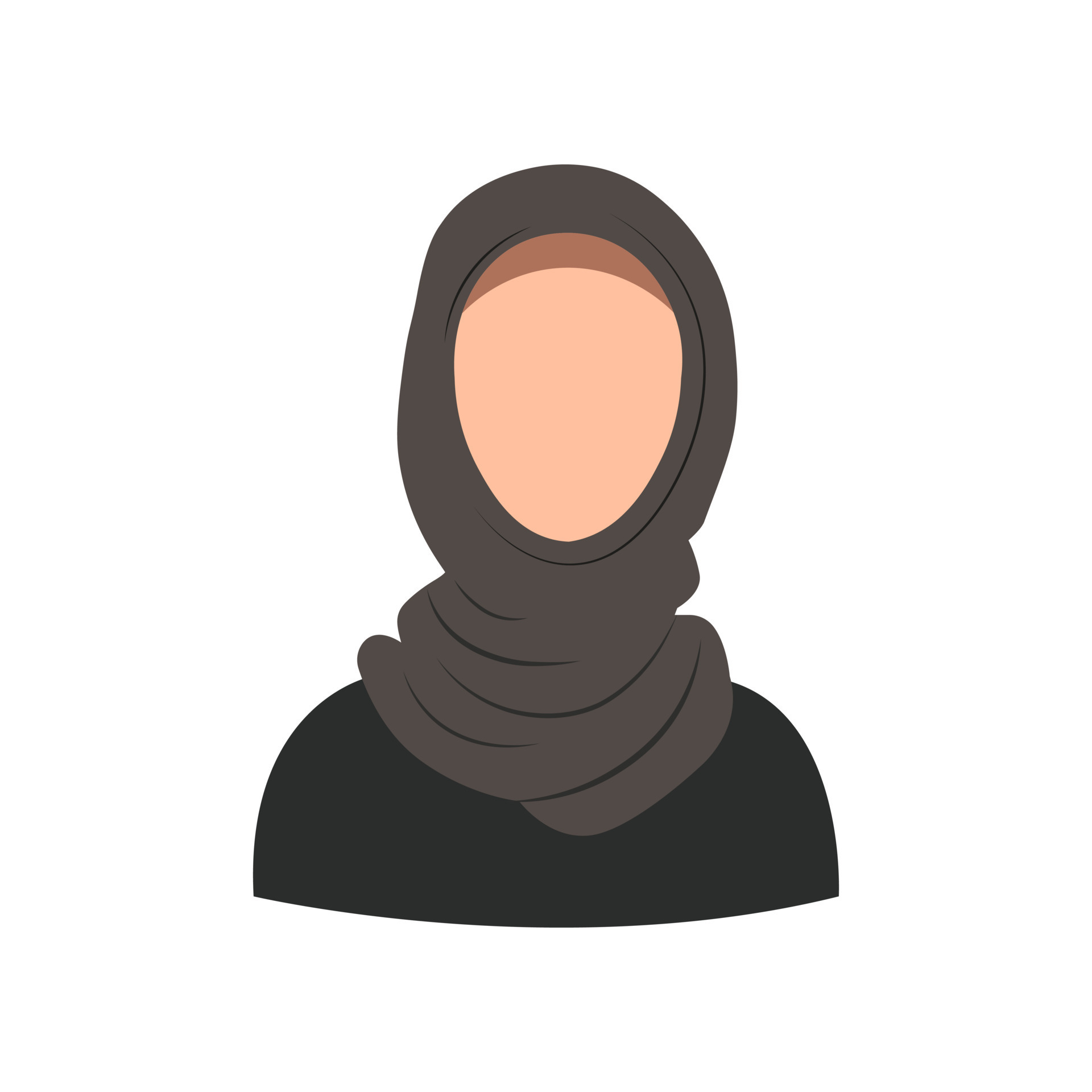 arab-woman-face-covered-with-hijab-muslim-woman-muslim-girl-avatar-avatar-icon-in-flat-style-smiling-girl-in-a-scarf-isolated-illustration-vector